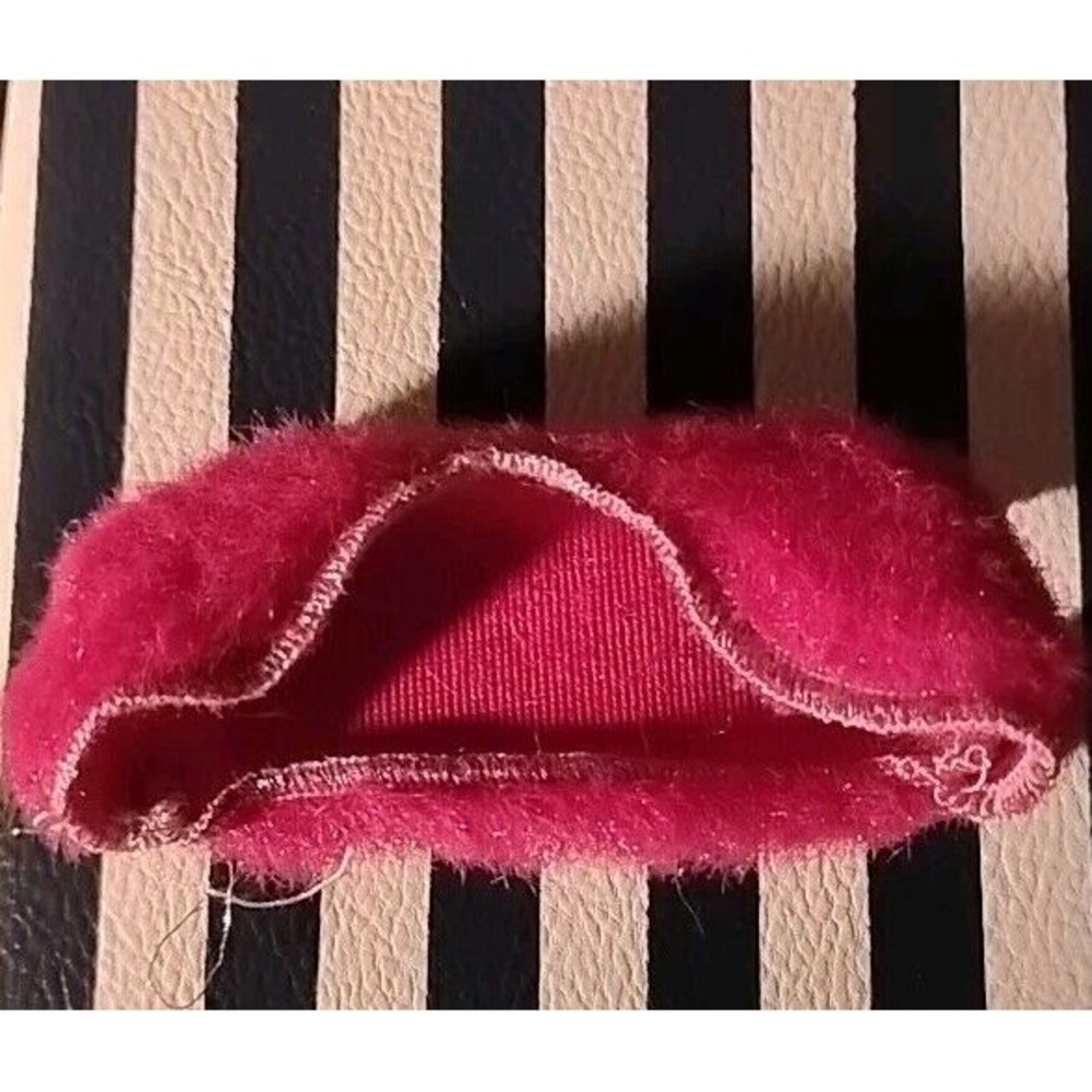 Barbie Bolero 1/2 Jacket Shrug Pink Plush Faux Fur Silver Thread Clothing